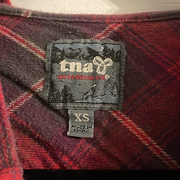 TNA Plaid Flannel Shirt - Picture 3 of 4